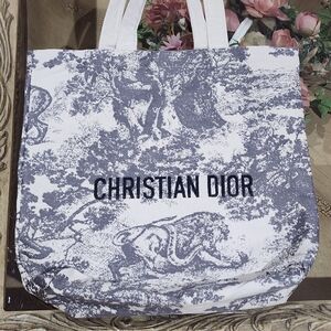 Christian Dior Beauty Toile De Jouy Print Tote Bag